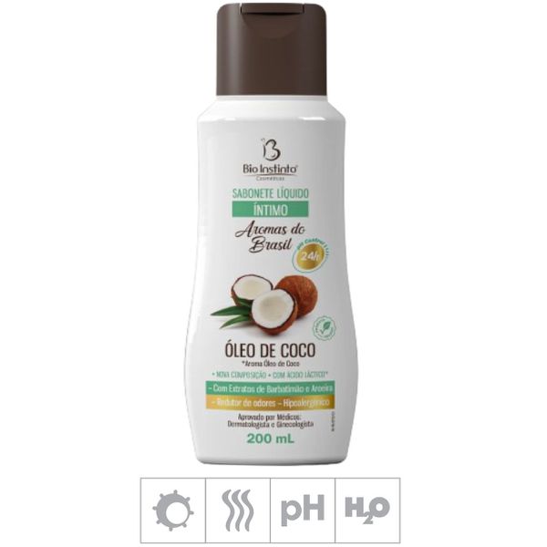 Sabonete Feminino Íntimo Aromas do Brasil 200ml (ST974) - Óleo de Coco