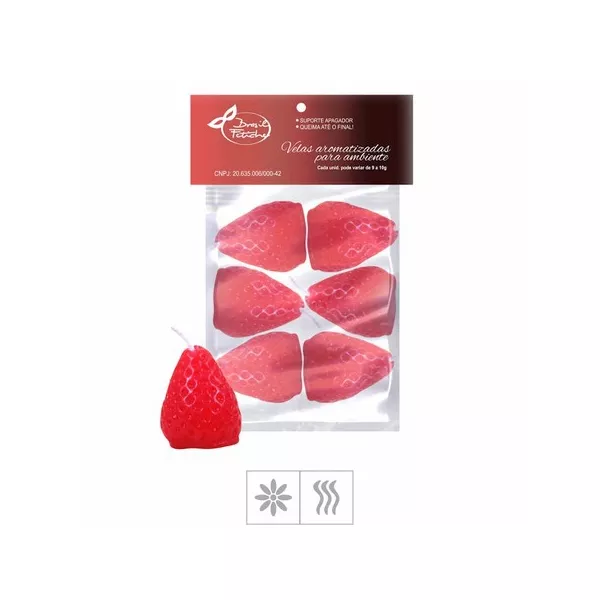 Velas Aromatizadas 6un (VL05-ST146) - Formato Morango