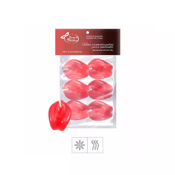 Velas Decorativas 6un (VL07-ST146) - Formato de Vagina