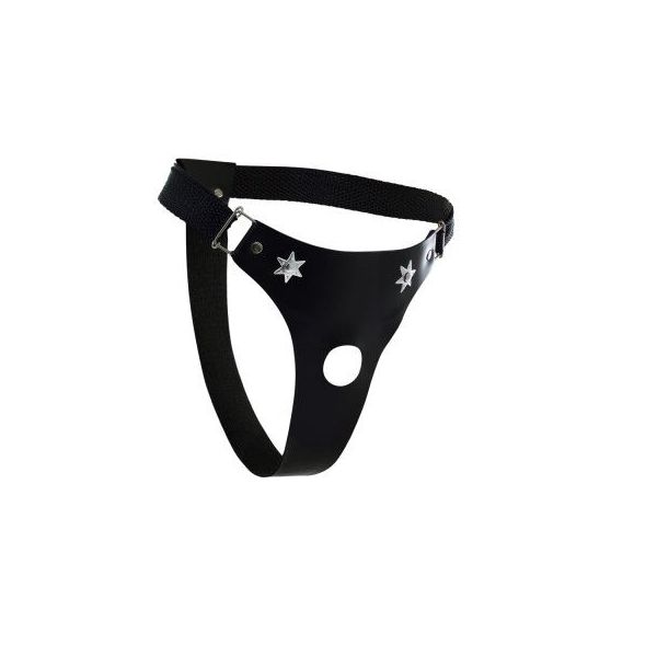 *Cinta 1 Furo Estrela Dominatrixxx (DX309) - Preto