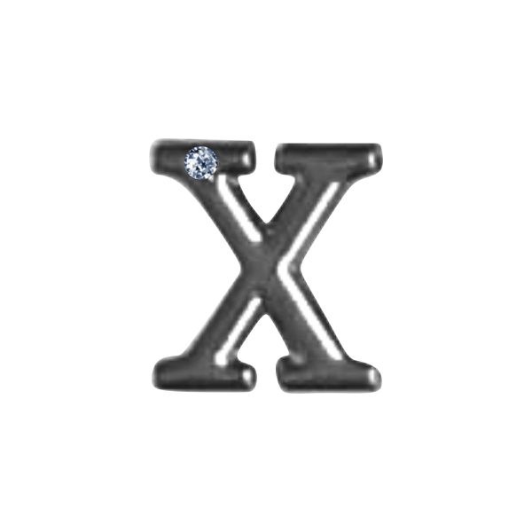 Letras Para Personalização Cromada (HA180C). - X