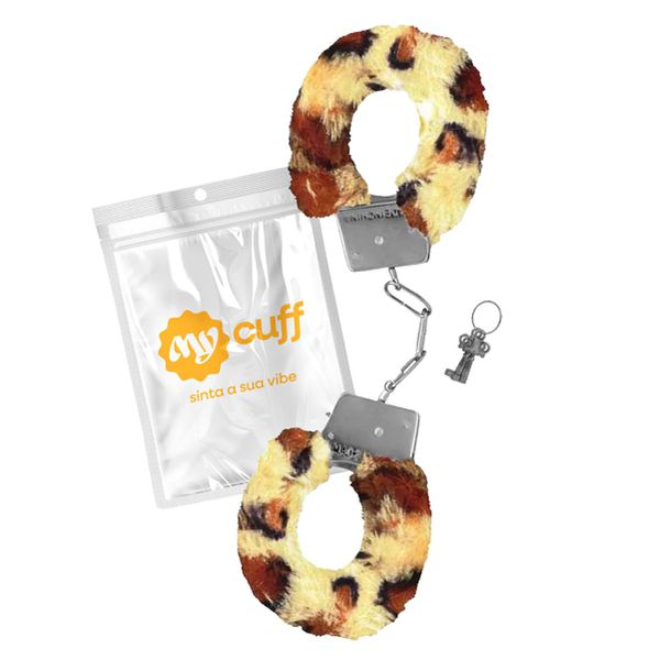 Algema em Metal Com Pelúcia My Cuff - (MVAM01) - Onça