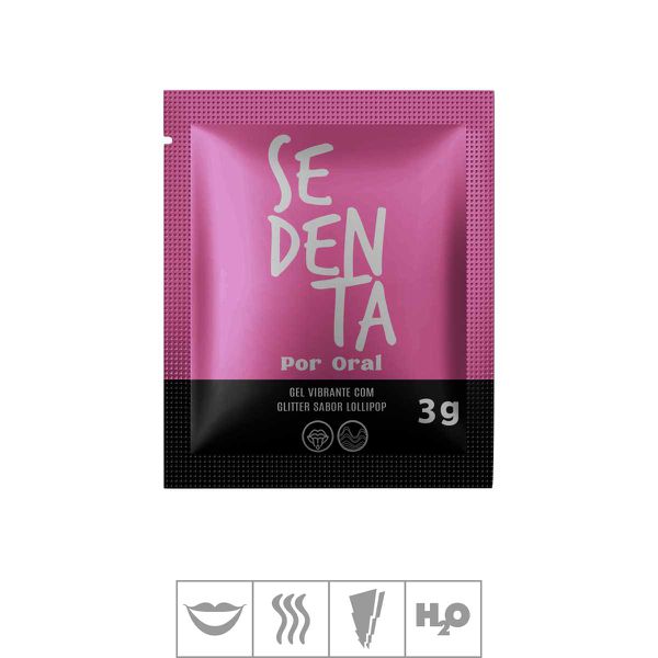 Gel Comestível Sedenta Por Oral Com Glitter Sachê 3g (PB483-ST915) - Lollipop