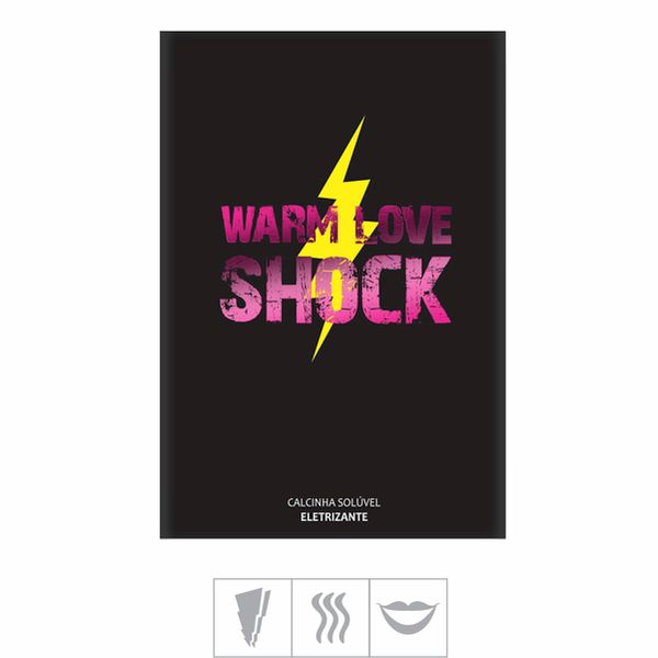 *Calcinha Comestível Vibratória Warm Love Shock (ST159) - Chocolate