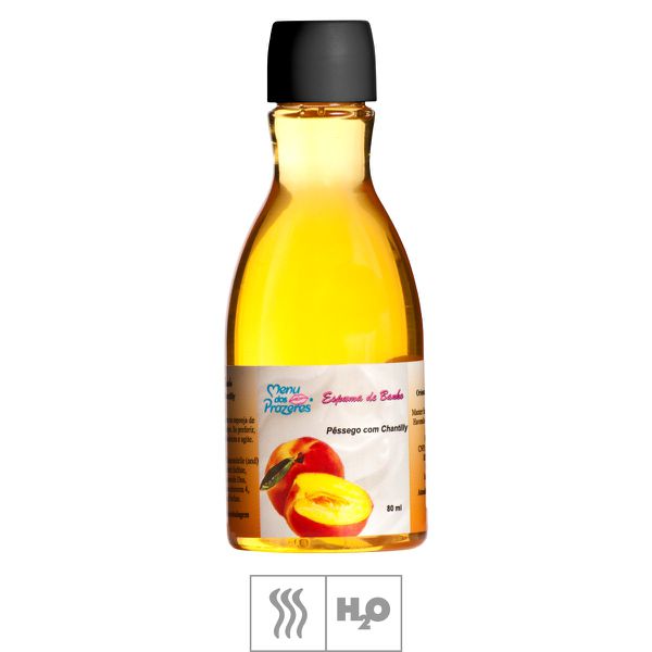 *PROMO - Espuma De Banho Menu Dos Prazeres 80ml Validade 02/25 (ST639) - Pêssego c/ Chantilly