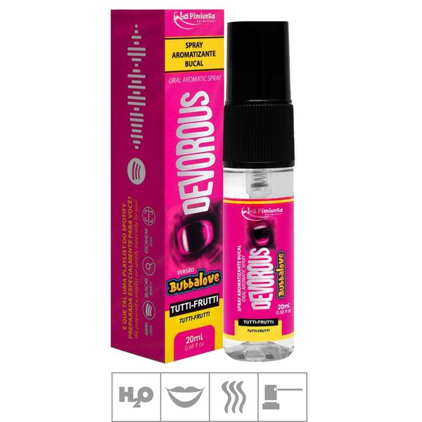 Spray Para Sexo Oral Bubbalove Devorous 20ml (ST950) - Tutti-Frutti