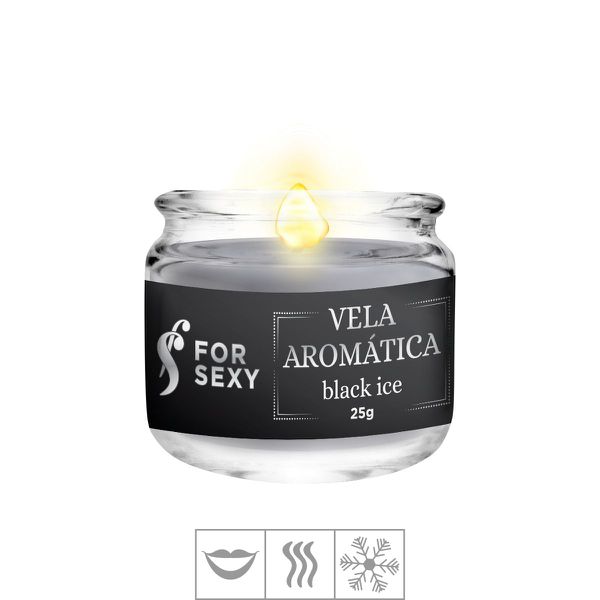 *Vela Aromática Beijável For sexy 25g (ST849) - Black Ice