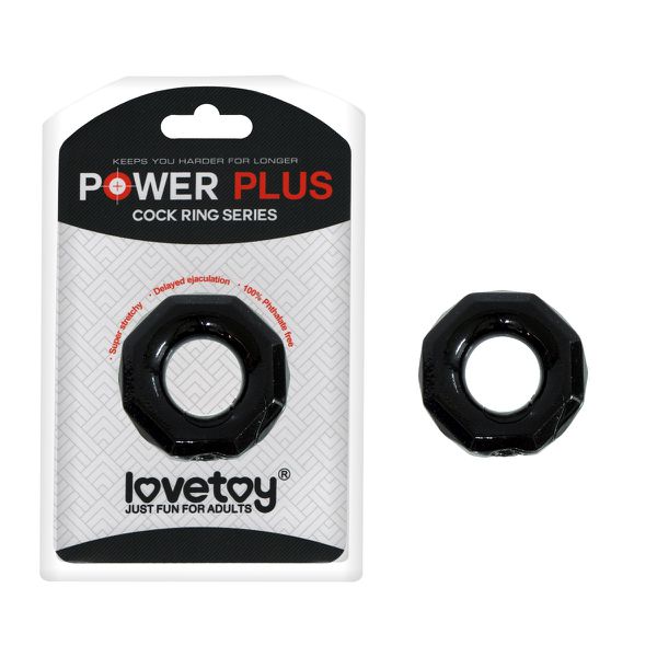 *Anel Peniano Formato de Porca Love Toy SI - (1242-1246) - Preto