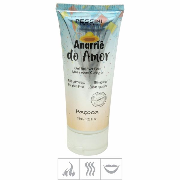 *Gel Cometível Anarriê do Amor Hot 35ml (17233) - Paçoca