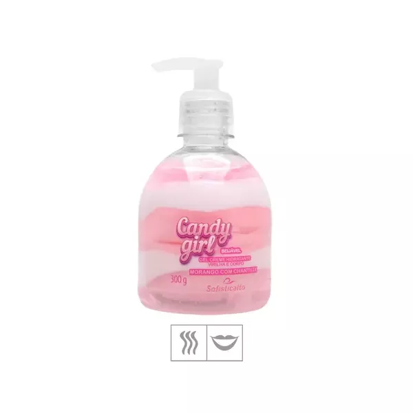 Gel Aromatizante Para Virilha Candy Girl 300g (17861) - Morango c/ Chantilly