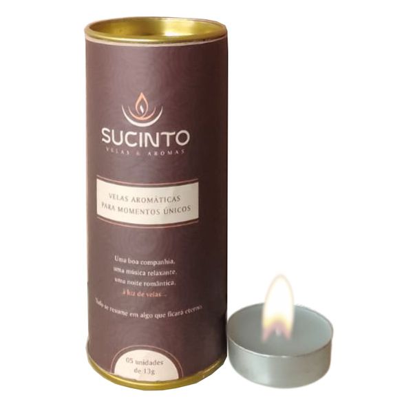 Vela Aromatizada Sucinto 5un (VE002) - Variados