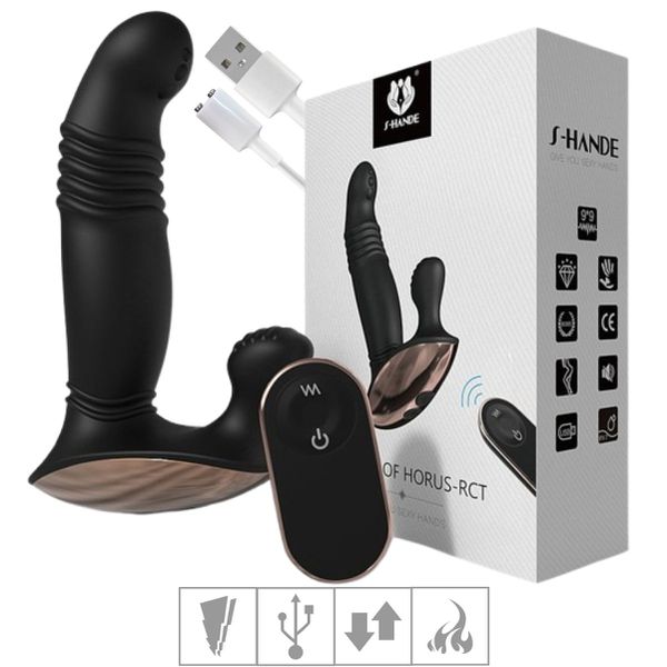 Massageador de Próstata Recarregável SI - (4037) - Preto