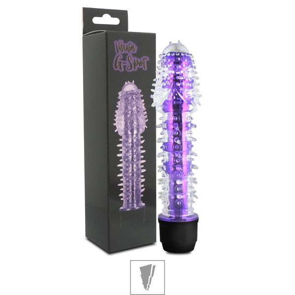 Vibrador Com Capa e Cerdas SI - (5086-ST337) - Roxo