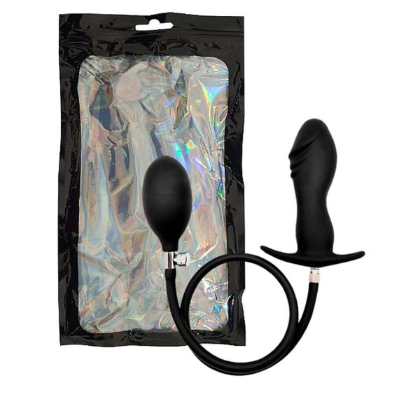 Plug Silicone Inflável SI (9253) - Preto