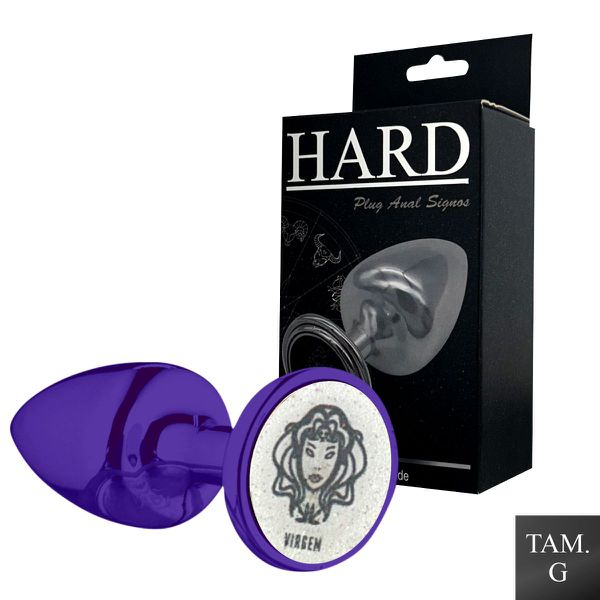 Plug Metálico G Signos Virgem (HA164VI) - Lilás