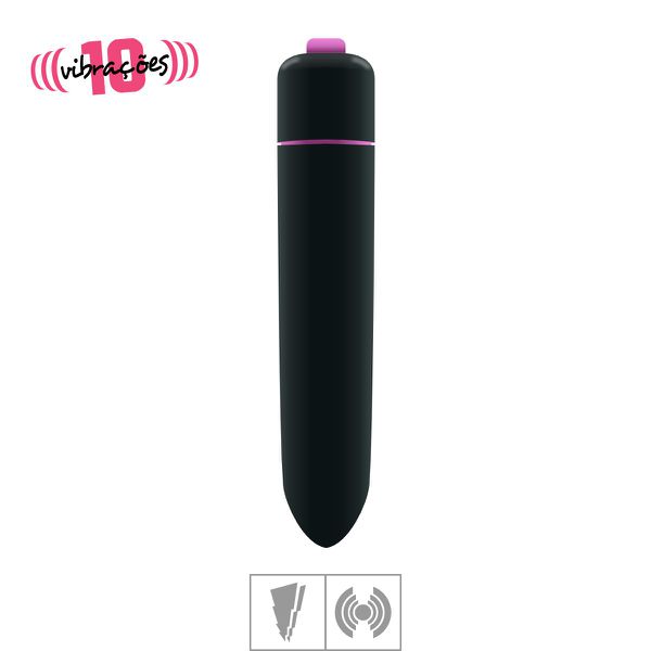Cápsula Vibratória Plus 10 Vibrações VP -(MV103-ST469) - Preto