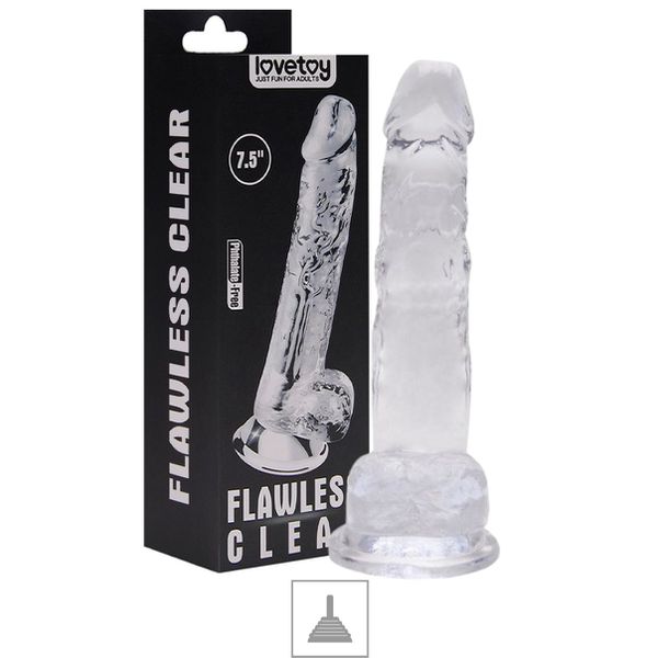 Prótese 14x11cm Com Ventosa e Escroto (PE096) - Translúcido