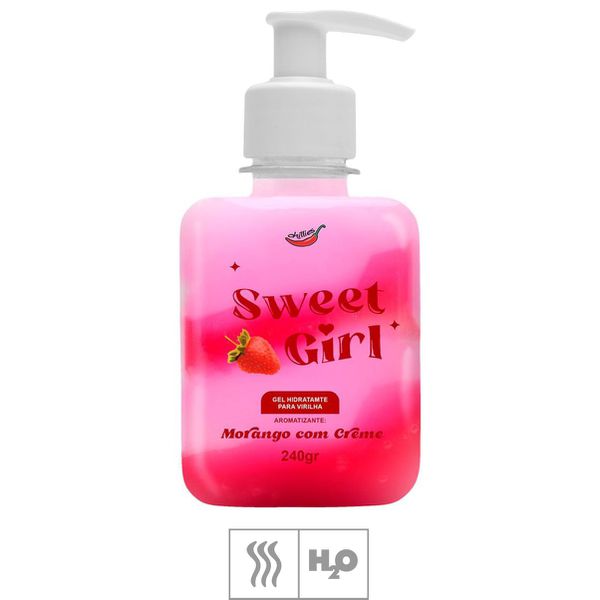 Gel Aromatizante Para Virilha Sweet Girl 240g - (ST949) - Morango c/ Creme