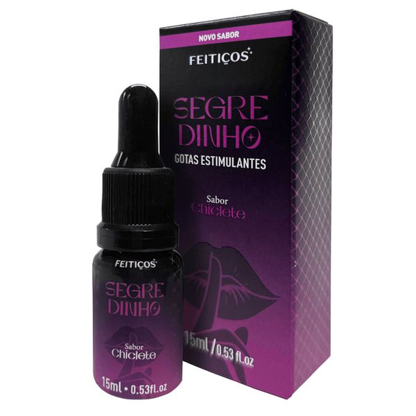 Excitante Unissex Segredinho 15ml (ST979) - Chiclete
