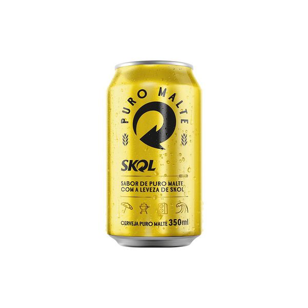 Cerveja Skol Puro Malte 350ml