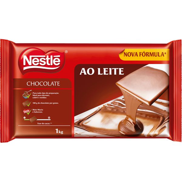Chocolate Para Cobertura Nestlé Ao Leite 1kg