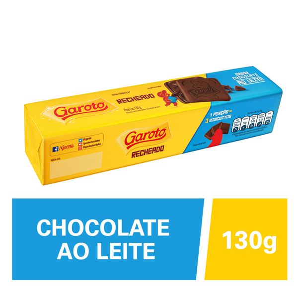 Biscoito Recheado Garoto Chocolate 130g