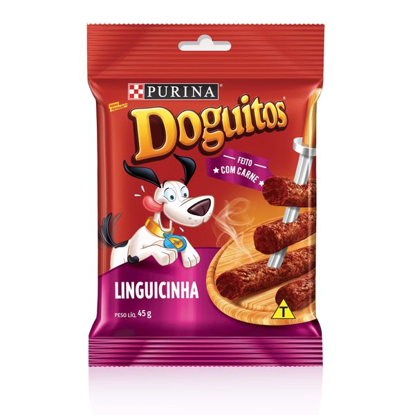 Doguitos Petisco Cães Adultos e Filhotes Linguicinha 45g