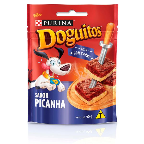 Doguitos Petisco Cães Adultos e Filhotes Picanha 45g