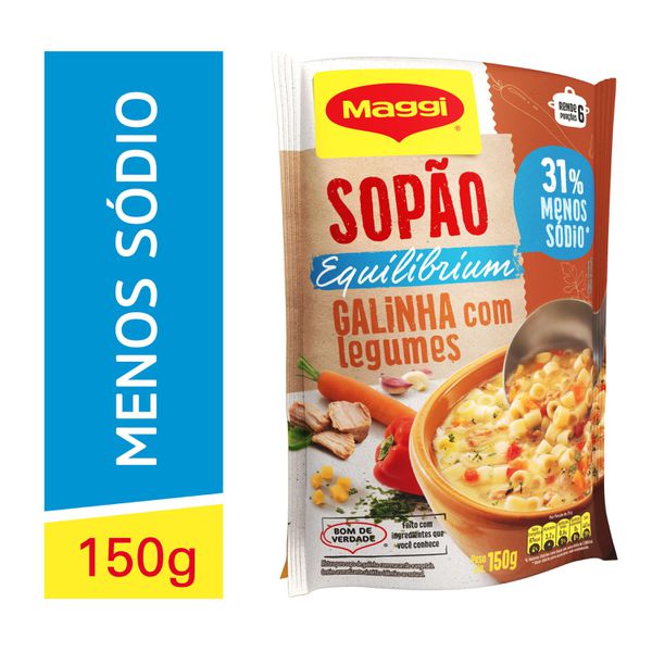 Sopão De Galinha Com Legumes Equilibrium Maggi 150g