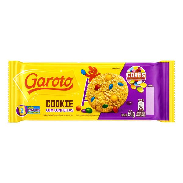 Cookie Garoto Cores 60g