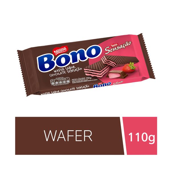 Biscoito Bono Wafer Morango Sensação 110g