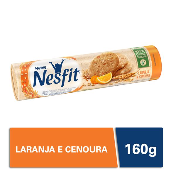 Biscoito Nesfit Laranja & Cenoura 160g