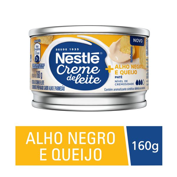 Creme De Leite Nestlé Patê Alho Negro e Queijo 160g