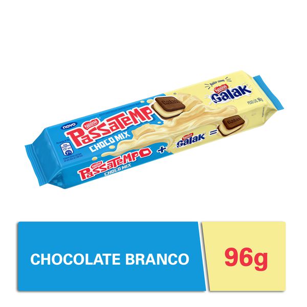 Biscoito Passatempo Recheado Chocolate Galak 96g