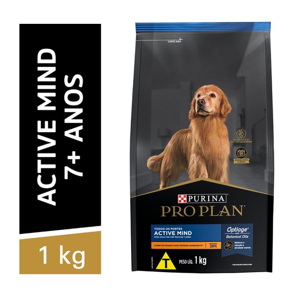 Pro Plan Active Mind Ração Seca Para Cães Idosos De Todos Os Tamanhos Frango 1kg