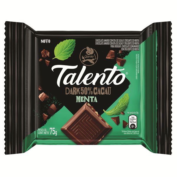 Chocolate Talento Dark Menta 75g