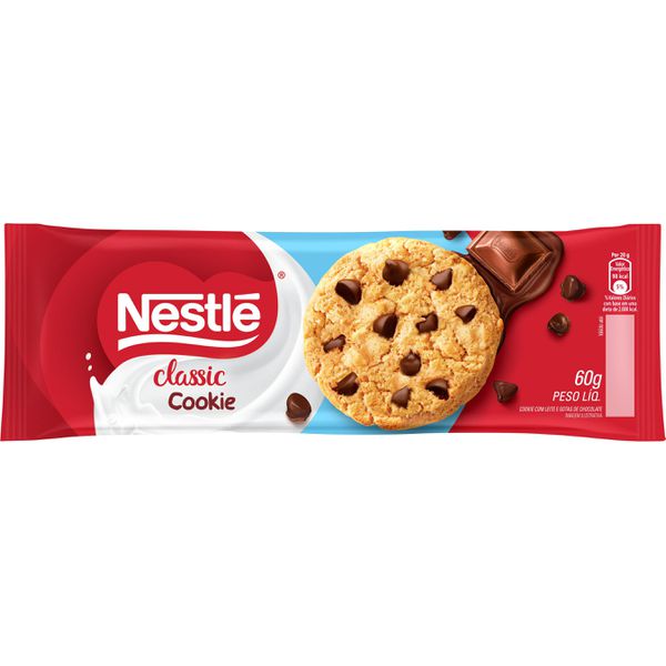 Cookie Nestlé Baunilha Com Gotas De Chocolate 60g