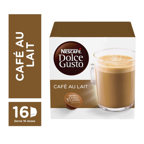 Cápsula Nescafé Dolce Gusto Au Lait 16 Cápsulas