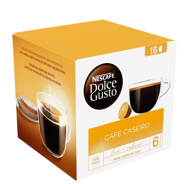 Cápsula Nescafé Dolce Gusto Café Caseiro 16 Cápsulas