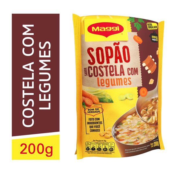 Sopão De Costela Com Legumes Maggi 200g