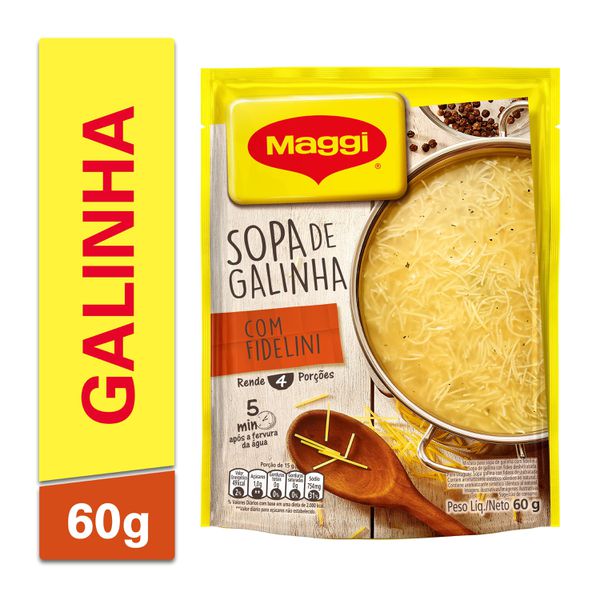 Sopa De Galinha Com Fidelini Maggi 60g