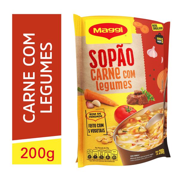 Sopão De Carne Com Legumes Maggi 200g