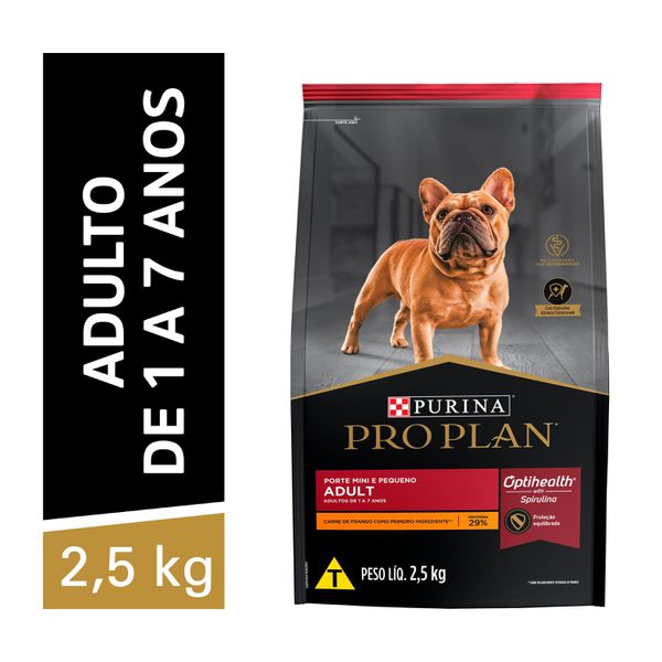 Pro Plan Ração Seca Para Cães Adultos Minis & Pequenos Frango 2,5kg