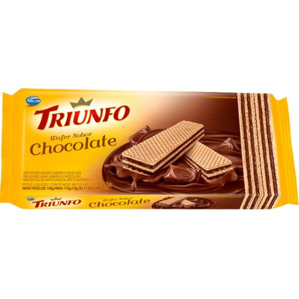 Biscoito Triunfo Wafer Avelã 105g