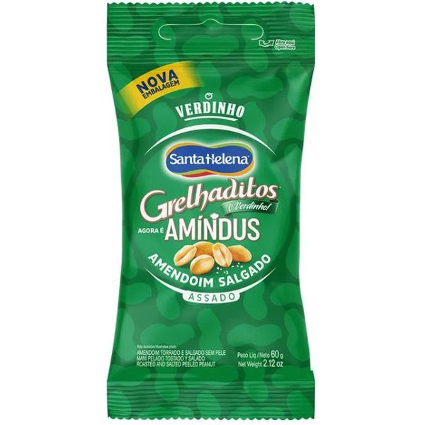 Amendoim Grelhaditos Torrado Sem Pele 24g
