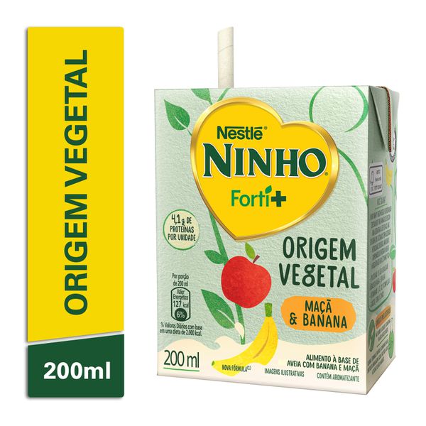 Bebida Vegetal Ninho Origem Vegetal Banana e Maçã 200ml
