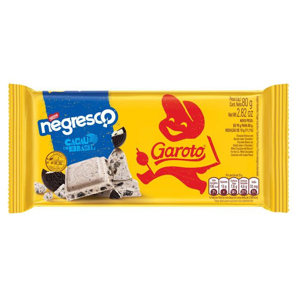 Chocolate Garoto Negresco 80g