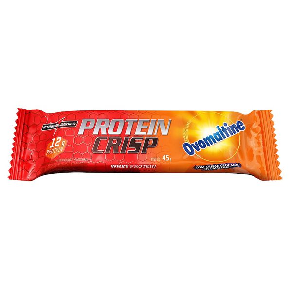 Crisp Bar IntegralMedica Ovomaltine Com 12g De Proteínas 45g