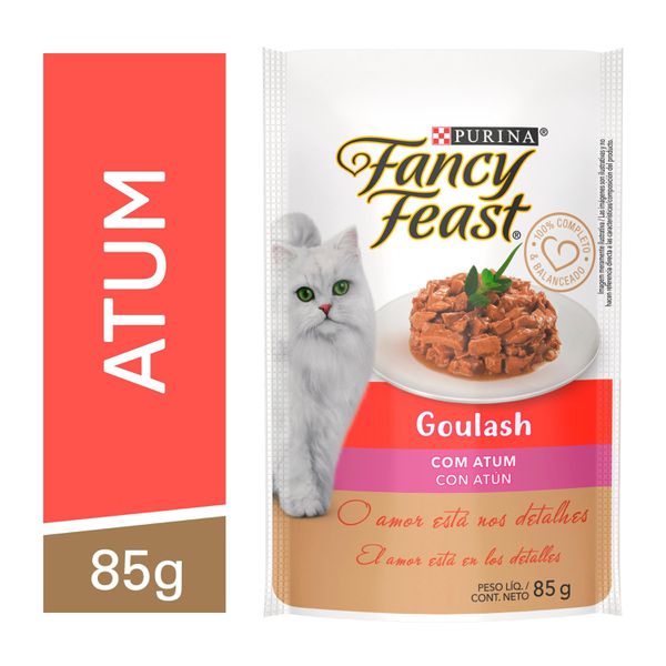 Fancy Feast Goulash Ração Úmida Gatos Adultos Atum 85g
