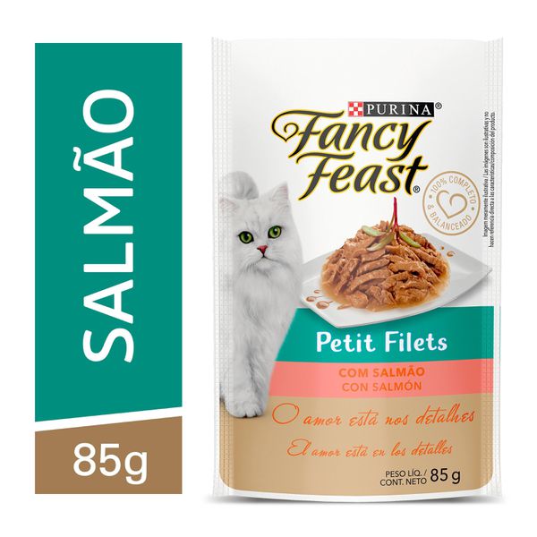 Fancy Feast Petit Filet Ração Úmida Gatos Adultos Salmão 85g